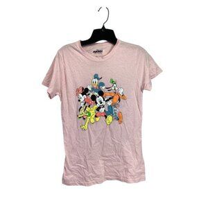 Country Club Chic Mickey & Friends Women's Retro Run Group Graphic T-shirt L